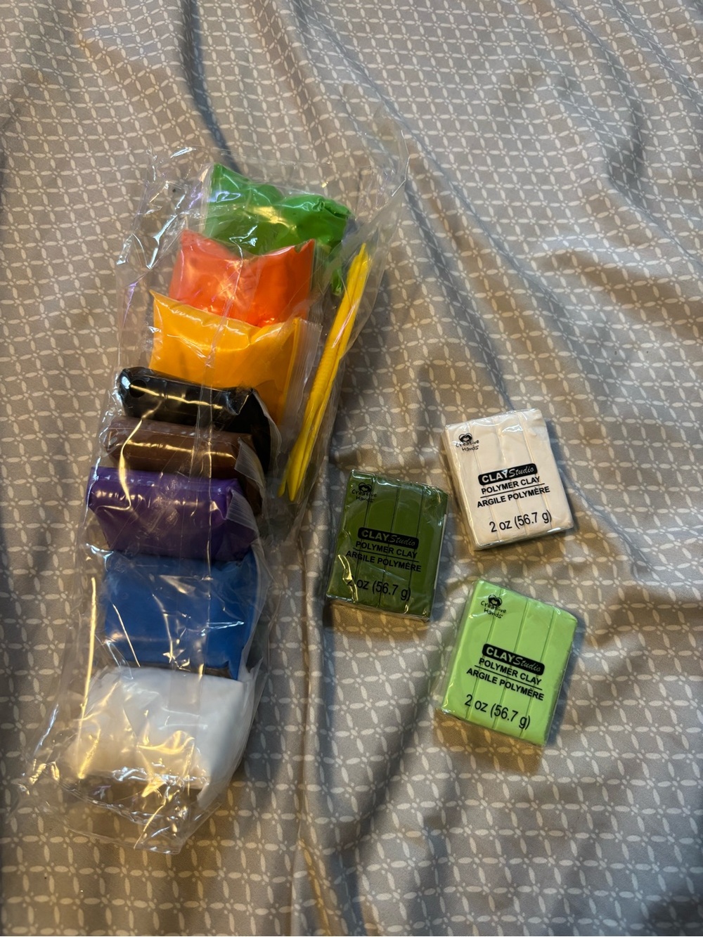 Assorted Polymer Clay Blocks - Bright Mixed Colors